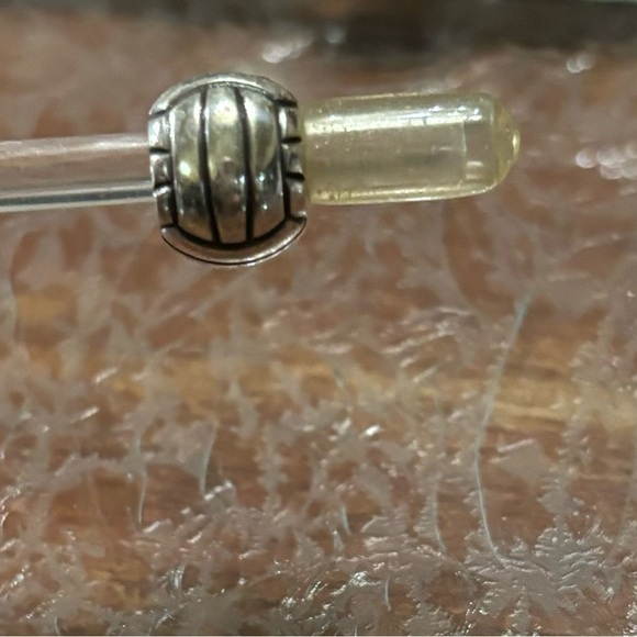 Brighton bead with stone, shiny heart - Picture 3 of 6